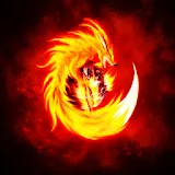 3D Fire Wolf icon