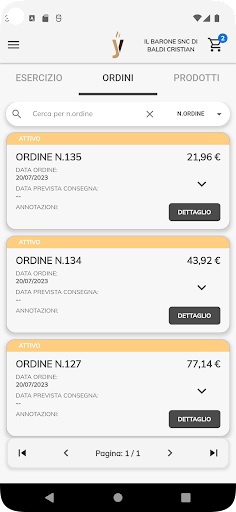 YDELIVERY Shop operator Screen 3