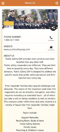 Public Safety EAP Screen 3