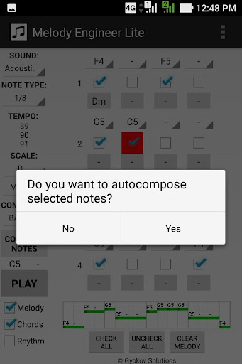 Screenshot of Melody Engineer Lite