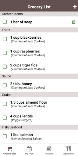 Android application Grocery Guru screenshort
