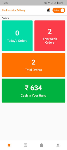 ChulhaChoka delivery Partner Screen 3