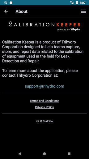 Calibration Keeper Screen 2