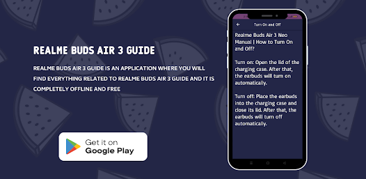 Realme Buds air 3 Guide - Apps on Google Play