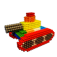 Weapons Magnet World - Build by Magnetic Balls