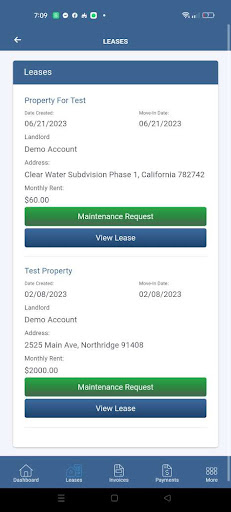 Lease Protector Tenant Screen 2