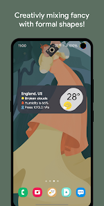 Captura de Pantalla 5 Android12 Pixel Weather Widget android