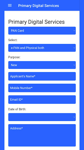 Android application Primary Digital Services screenshort