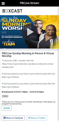 PBCLive Screen 2