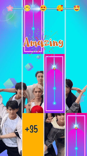 NCT 127 Piano Tiles Game Screen 3