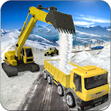 Heavy Excavator Crane Simulator: Snow Rescue icon