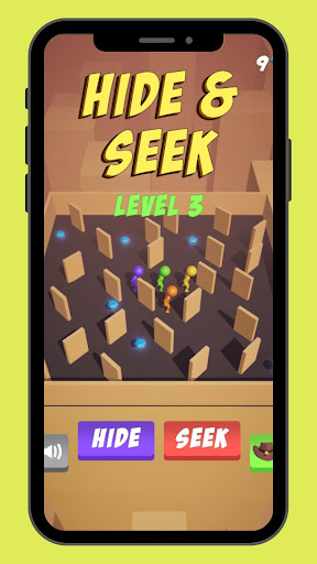 Android application Hide a n d Seek Mini Game screenshort