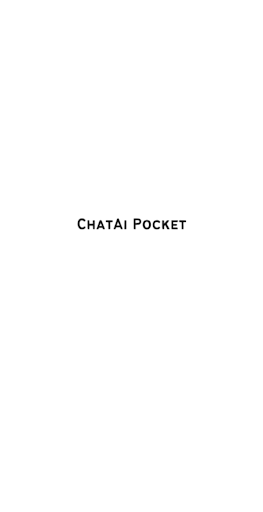 Android application ChatAi Pocket screenshort