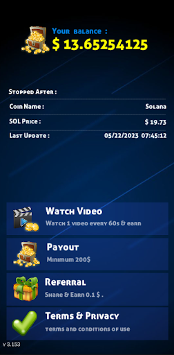 Watch Video Daily Earn Solana Screen 3