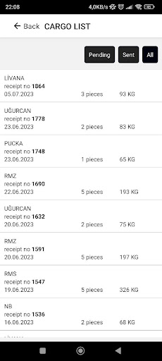 Yakups Kargo Screen 2