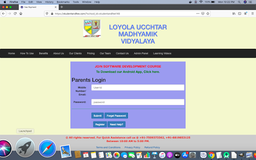 LOYOLA UCCHTAR MADHYAMIK VIDYA Screen 2