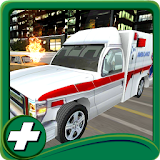 emergency ambulance simulator icon