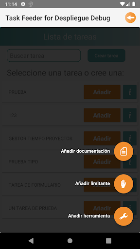Task feeder for Angello UAT Screen 2