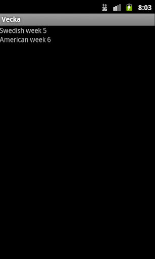 Vecka Screen 2