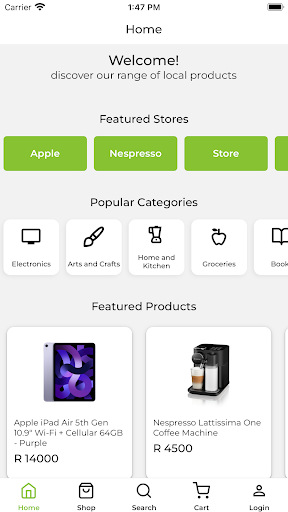 Android application eShop Polokwane screenshort