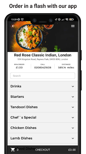 Red Rose Classic Indian, Londo Screen 2