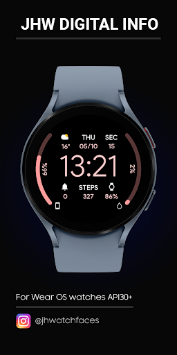 Android application JHW Digital Info: Watch face screenshort