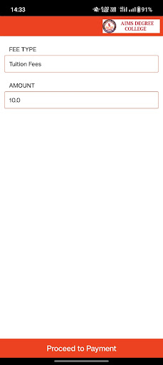 AIMS DEGREE COLLEGE Screenshot