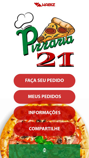 Android application Pizzaria 21 screenshort
