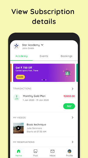 Android application User B2B screenshort