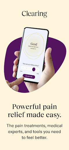 Android application Clearing Pain Management screenshort