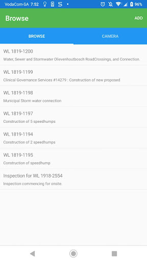 WayleaveCentral Mobile Screen 2
