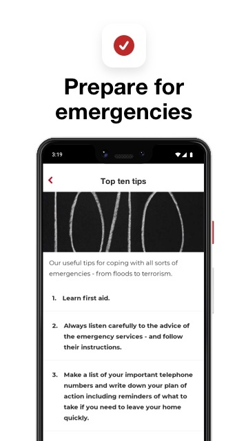 Android application First aid by British Red Cross screenshort