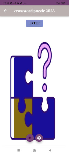 Android application Crossword puzzle 2023 screenshort