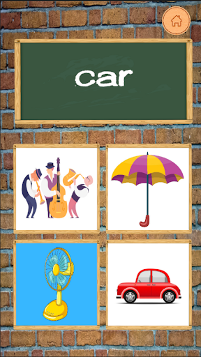 English Vocabulary Game Screen 2