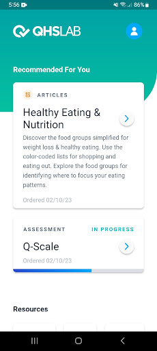 Android application QHSLab screenshort