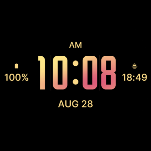 Peach Modern Watch Face logo