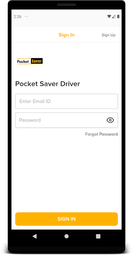 Pocket Saver Driver Screen 2