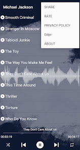 Captura de Pantalla 3 Songs Michael Jackson Offline android
