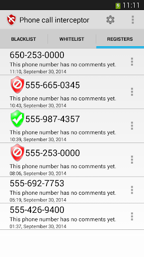 Intercept phone calls