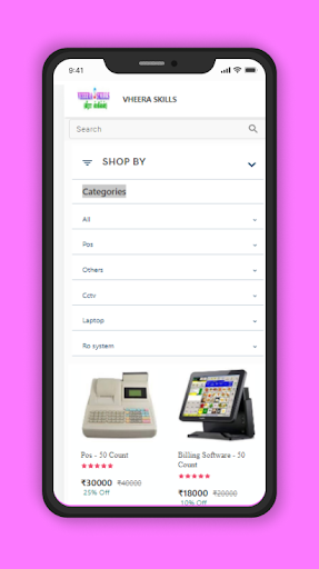 Android application Vheera Skills screenshort