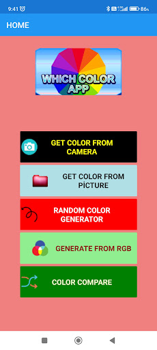 Android application Which Color App screenshort