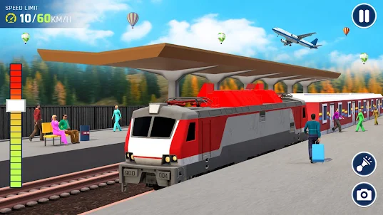 City Train Driving Sim Games