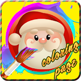 Christmas coloring page icon