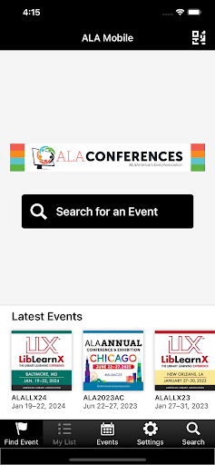 Android application ALA Mobile Conference screenshort