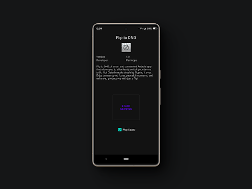 Android application Flip to DND Lite screenshort
