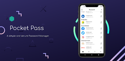 Android application Pocket Pass - Password Manager screenshort