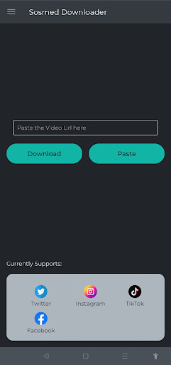 Android application Social Media Downloader screenshort