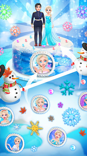 Icy Princess and Prince Cake