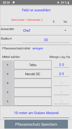 Agrinotes - Schlagkartei Screen 3