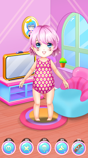 Doll Girl Dress Up & Caring Screen 3